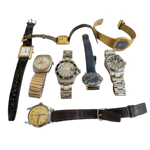 201 - Collection of eight wristwatches.