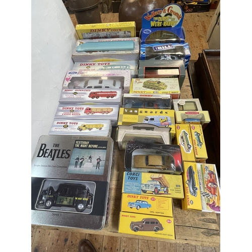 36 - Large collection of Corgi, Dinky and other model vehicles including 20-Ton Lorry Mounted Crane, Pull... 