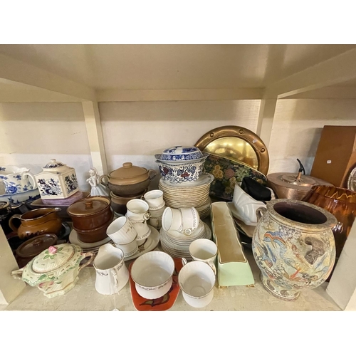 74 - Mini Gram, radio cassette, DAB radio, collection of silver plate, china including toilet jug and bas... 