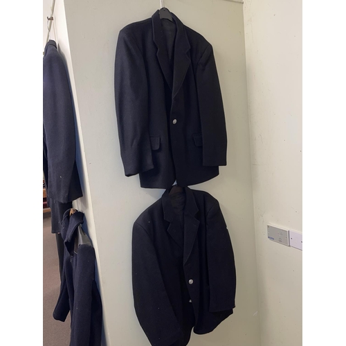 97 - Collection of eight railway donkey jackets and coats.