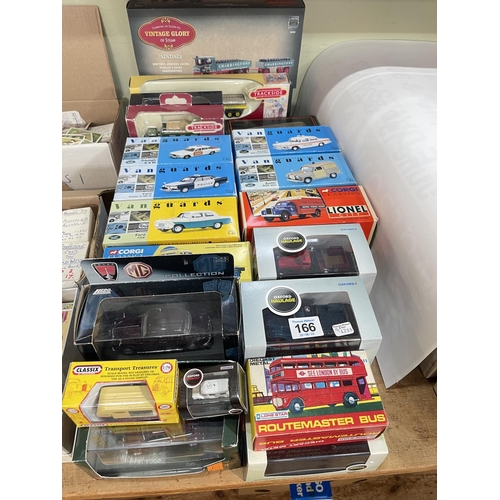 166 - Boxed model vehicles including Vanguards, Vintage Glory, Trackside, etc.