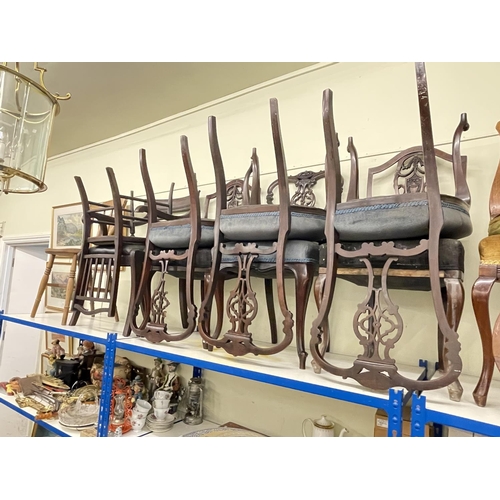 337 - Nine Victorian balloon back parlour chairs (5x2x1x1), collection of ten various Victorian chairs inc... 