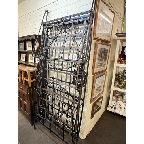 358 - Two French Victorian cast iron campaign beds.