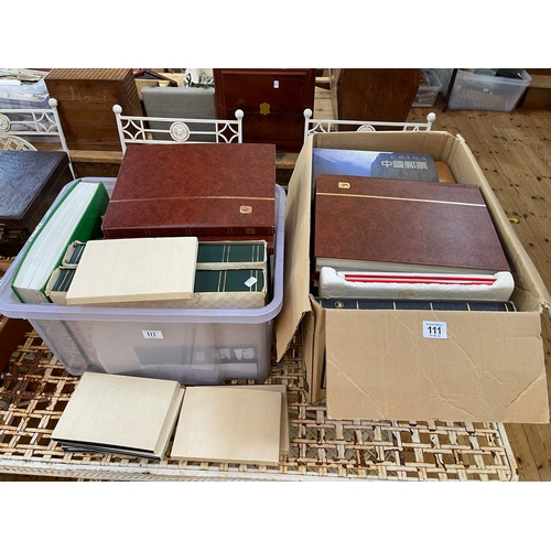 111 - Two boxes containing a very good collection of mint Commonwealth stamps with margin gum, very high v... 