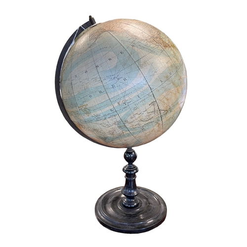 125 - Vintage German globe by Peter Oestergaard, 60cm high.