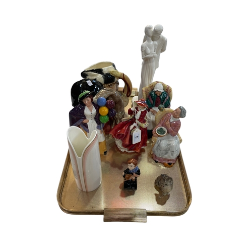 3 - Royal Doulton collection including six figures and two character jugs.