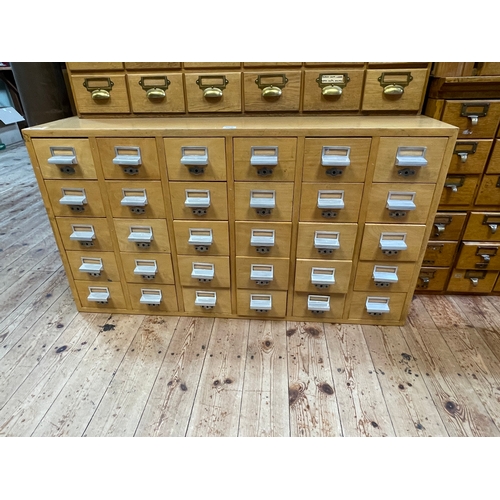 368 - 30 drawer index cabinet 58cm by 105.5cm by 61cm.