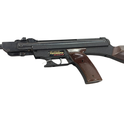 107 - Air rifle 0.177 marked A.S.I. Rapid-Fire paratrooper repeater.