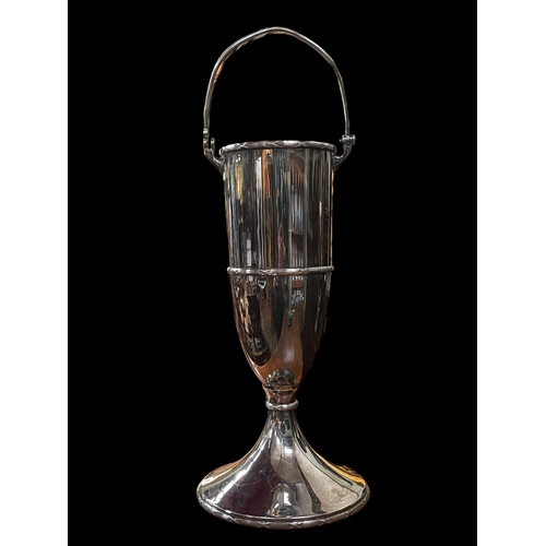 122 - Large plated champagne bucket, 51cm high.