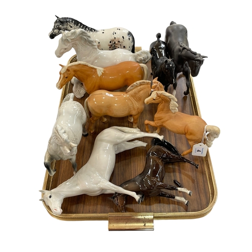 4 - Collection of ten Beswick horses.