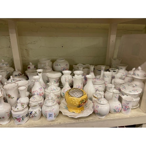 75 - Large collection of Aynsley chine including Cottage Garden, Elizabeth Rose, Little Sweetheart, etc.