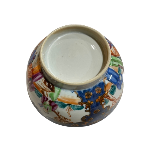 152 - Chinese porcelain bowl decorated with figures in landscape, 17cm diameter.