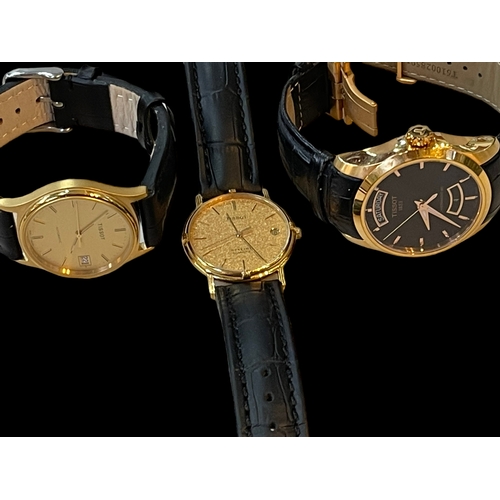 214 - Tissot Powermatic 80 and two other Tissot wristwatches (3).