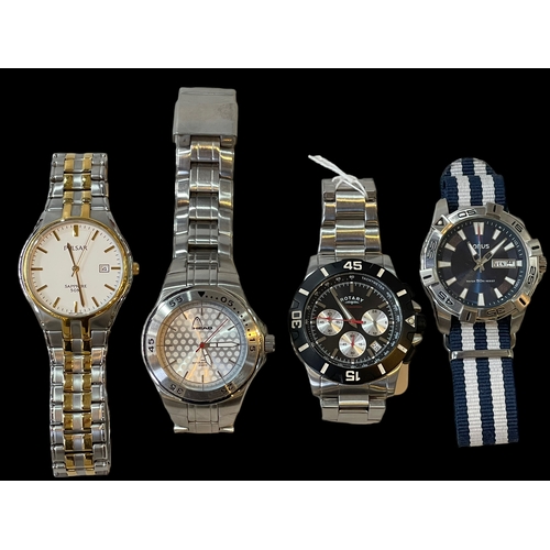 215 - Four gents wristwatches.