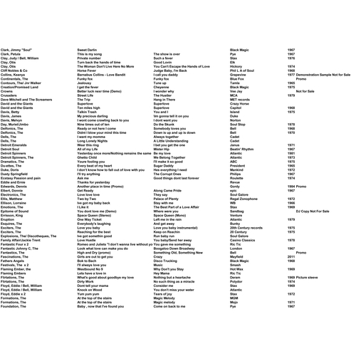 22 - Collection of over 400 Northern Soul and other single records, in two cases. (Please note - List sho... 