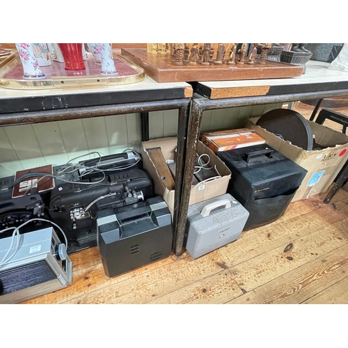 29 - Collection of photographic equipment including projectors, cameras, slides, enlarger, 3D printer, et... 