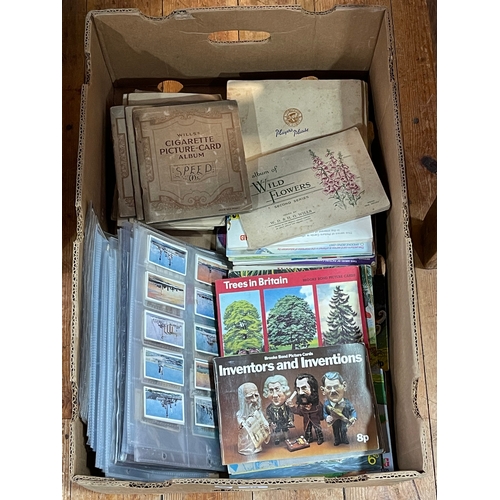 49 - Various albums and loose cigarette cards.