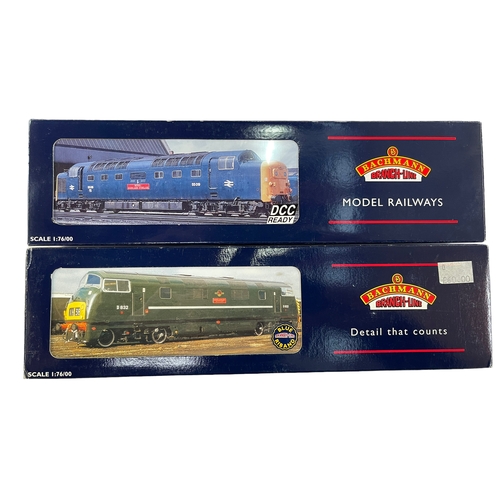 60 - Bachmann Diesel locomotives, Boxed Warship B-B and Class 55 Deltic (2).