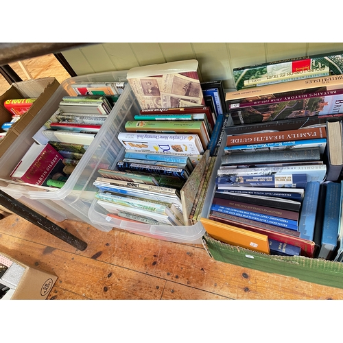 31 - Nine boxes of various books including Darlington History, Military, Railway, etc.