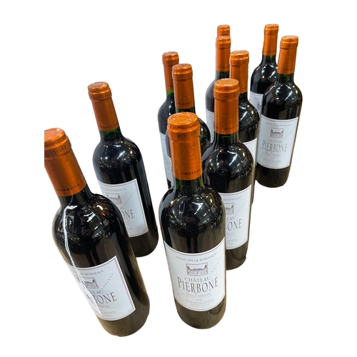 47 - Eleven bottles of Chateau Pierbone Haut Medoc 2010 red wine.