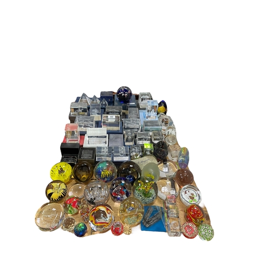 40 - Collection of paperweights including Pierrefort, glass dumps, etc.