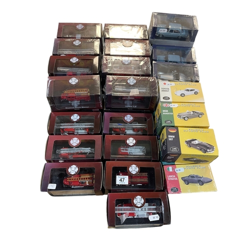 47 - Collection of Diecast model vehicles including Atlas Editions, etc.