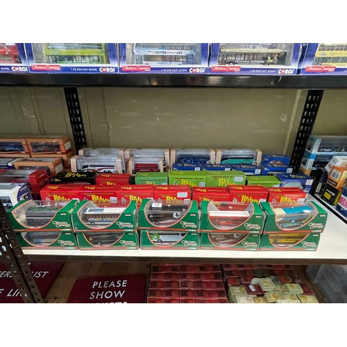 74 - Sixty boxed Corgi, Oxford and Britbus 1:76 Diecast mostly limited edition Omnibuses.