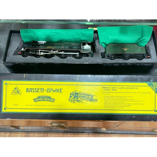 260 - Bassett-Lowke Scot Class Locomotive - Royal Scot with tender, boxed.