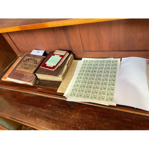 133 - A very good collection of stamps inc Mauritius sheet of stamps with degrees error and newspaper clip... 