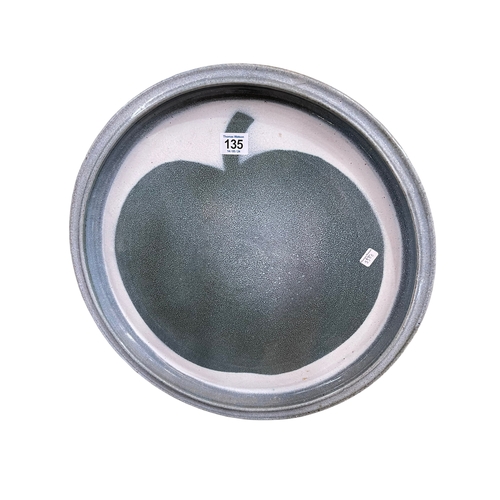 135 - Allan Boyson 1985 Apple Pottery wall plaque.