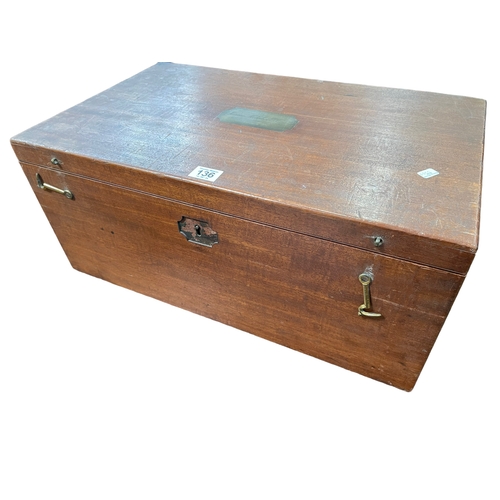 136 - William Asprey, Duke of Clarence, Berkeley Square labelled fitted cutlery box, 54cm by 33cm by 24cm.