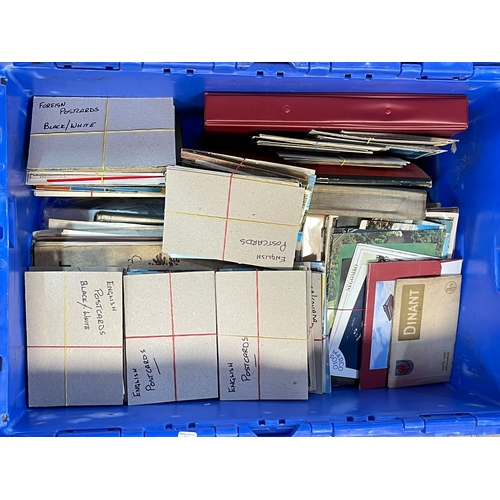 163 - Collection of postcards, ordnance and cycling maps, tea and cigarette cards, commemorative FDCs, Vic... 