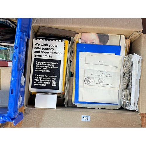 163 - Collection of postcards, ordnance and cycling maps, tea and cigarette cards, commemorative FDCs, Vic... 