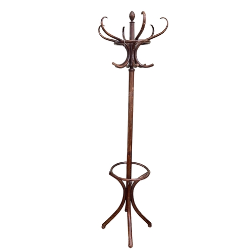 258 - Bentwood hat tree, 199cm.