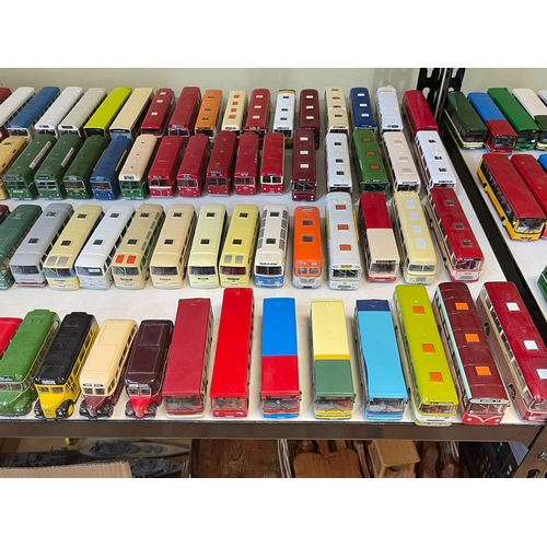 60 - Large collection of Exclusive First Edition single deck buses.