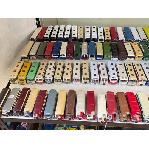 60 - Large collection of Exclusive First Edition single deck buses.