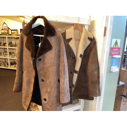 85 - Two Sheepskin coats.