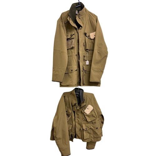 112 - Barbour fly fishing coat and jacket.
