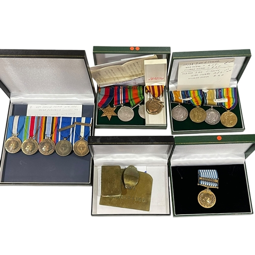 101 - A good collection of mainly GB WWI and WWII medals inc: Malaya medal, awarded to Major C. Pope RE an... 