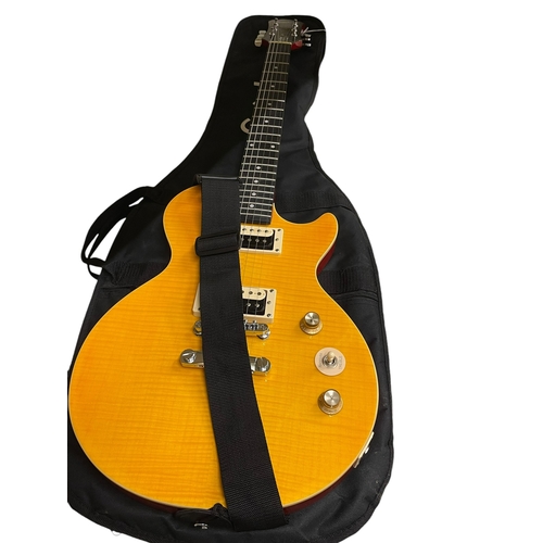 119 - Epiphone Lea Paul Special II guitar and bag.