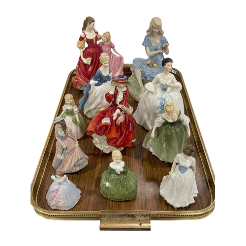 19 - Collection of Royal Doulton lady figurines including 'For You Mother', etc.