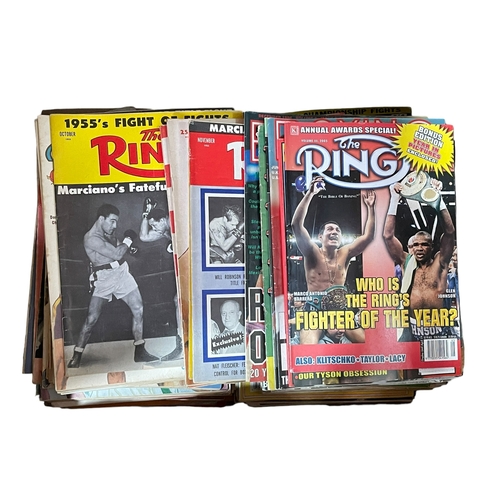 28 - Box of boxing magazines including The Ring, etc.