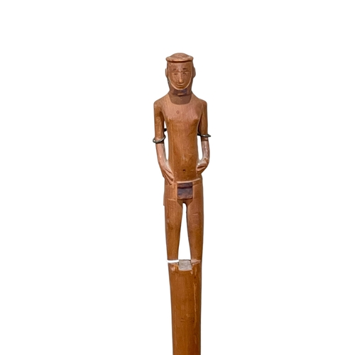 72 - Zulu or Swazi walking stick and knob kerry.