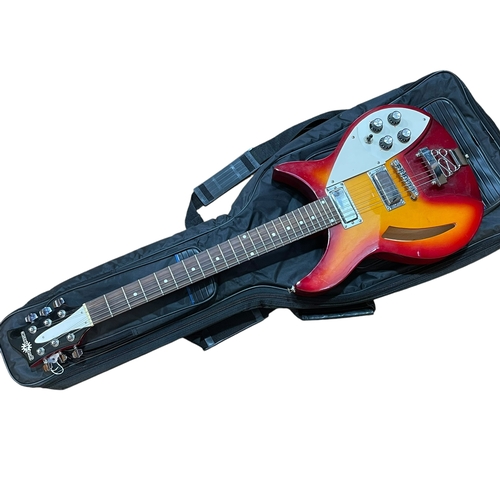 130 - Gear4music guitar with case.