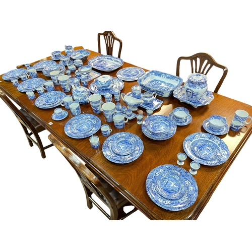 151 - Good collection of Spode Italian blue and white porcelain including teapot, dinner plates, etc, appr... 