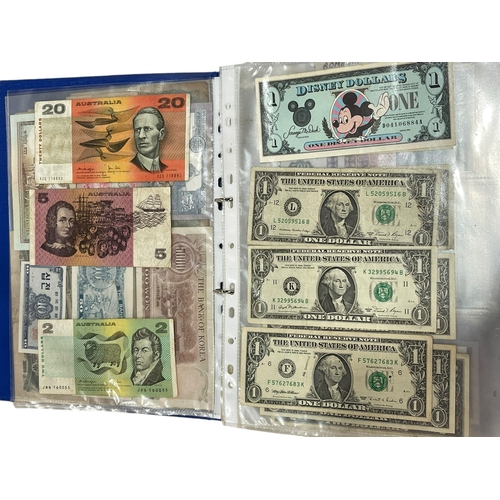 165 - Album of Worldwide banknotes, approximately 300.