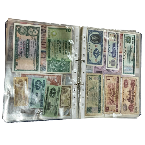 165 - Album of Worldwide banknotes, approximately 300.