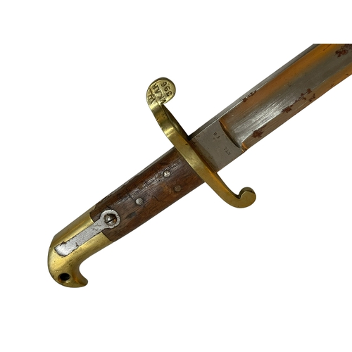 172 - Bayonet handle is marked VKAR 396, blade is 50cm and reads GB TLN.