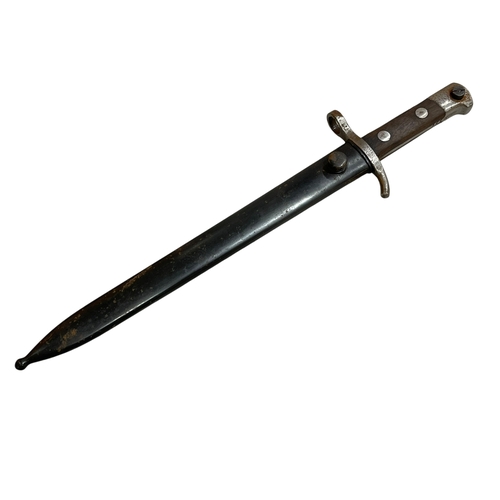 176 - Bayonet and scabbard 'Hackman & Co,' blade is 30cm.