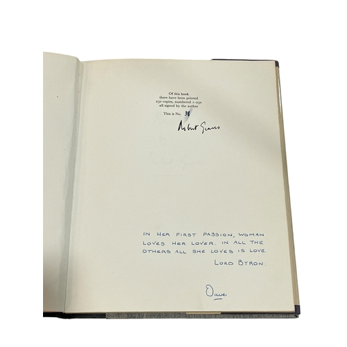 178 - Love Respect signed book by Robert Graves. Number 36 of 250 copies. Published by Cassell & Company L... 